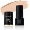 Max Factor - Fondotinta Compatto Pan Stik - Stick Multiuso 3in1: Fondotinta, Correttore e Contouring - 013 Nouveau Beige - 9 g