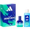 adidas, Cofanetto Regalo Vibes Energy Drive, Eau de Parfum 30ml e Energy Drive 100ml