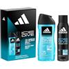 adidas, Cofanetto Regalo Ice Dive, Deodorante Spray per il corpo 150ml e Docciaschiuma 3 in 1 250ml
