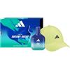 adidas, Cofanetto Regalo Vibes Energy Drive, Eau de Parfum 100 ml e Cappellino adidas Giallo con Visiera