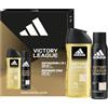 adidas, Cofanetto Regalo Victory League, Deodorante Spray per il corpo 150ml e Docciaschiuma 3 in 1 250ml
