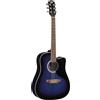 Eko RANGER CW EQ BLUE SUNBURST, Chitarra Acustica con Equalizzatore, Colore Blue Sunburst