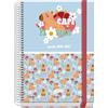 Dohe - Agenda scolastica 2026 2027 - da settembre a giugno, vista settimanale, A5 (15 x 21 cm), copertina rigida, rilegatura a spirale e chiusura elastica, 2 pagine adesive, spagnolo e inglese - Capi