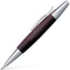 Faber-Castell 138381 Portamine e-motion chrome wood, legno di pero moka
