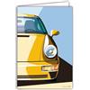 Afie 69-1102 - Carta auto sportiva di lusso per auto, linee iconiche, illustrazione grafica moderna, design pulito colorato, oggetto da collezione per appassionato, con busta, 12 x 17 cm, fabbricazione