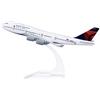 24-Hours Delta Boeing 747 Plane Model Alloy Metal Airplane Models Die-cast 1:400