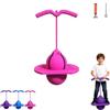 Aubzy Pallone Saltellante per Bambini & Adulti, Pogo Pallone con Maniglia & Pompa, Antiscivolo Pallone Equilibrio Interno Esterno, Sport Gioco Fitness Allenamento Salto, Portata 300kg (rosa)