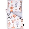 PinkZebra Biancheria per bambola fino a 48 cm, coperta + cuscino + materasso, letto per bambola