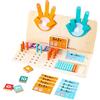 Generisch Giocattoli educativi - numerici da conteggio | apprendimento matematico precoce, abilità sensoriali e motorie, gioco di costruzione per bambini | STEM apprendimento, scuola materna, aula