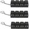 Foonary 3 portachiavi per tastiera, portachiavi Fidget, tastiera a decompressione, tastiera Fidget Clicker per adulti, tastiera Fidget per alleviare lo stress (nero)