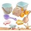 Generico Giochi di Sabbia | Set Portatile Esterno con Veicolo da Trasporto - Set Giochi Da Spiaggia Per Bimbi E Sabbiera | per Bambini da 3 Anni Giardino