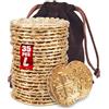 ZUCOS Accessori per monete da pirata, set di monete d'oro, in metallo, decorazione per giochi da tavolo DND, cosplay, imitazione di denaro medievale, tesoro dei pirati (35 pezzi)