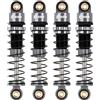 INJORA RC Ammortizzatori 39mm - Olio Shock Absorber Ammortizzatori Filettati Alluminio Upgrade Parts Tuning per Axial 1/24 RC Crawler Car SCX24 Gladiator Deadbolt C10 JLU B17,Grigio