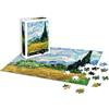 Sentosphère Création Véronique Debroise Puzzle 1000 pezzi: Campo di grano con cipresso, Vincent Van Gogh