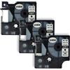 vhbw 3x Cassetta nastro compatibile con Dymo LabelManager 210D, 200, 220P, 260P, 150, 100 Plus, 160 etichettatrice 7m x 6 mm nero su bianco