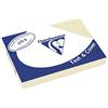 Clairefontaine - Copertine con struttura in lino, formato DIN A4, 270 g/mq, 100 pz bianco avorio