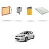 HOFFCAR Kit tagliando 4 filtri compatibile con Citroen C4 II 1.6 hdi 82kw 2010