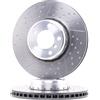 Brembo 2x BREMBO Disco freno Anteriore Ø340mm Altezza: 73mm Spessore: 30mm ventilazione interna intagliato/perforato disco del freno a due pezzi Tazza del disco freno in alluminio 09.C398.13