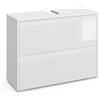 Vicco Mobile sottolavabo per bagno Majest, Bianco lucido, 80.1 x 62 cm