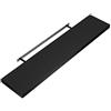 Casaria Mensola da Parete Legno 70cm Supporto 50-110cm Pensile Bagno 15kg Cucina Libreria Nero