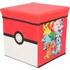 CARTOON Pouf per bambini Pikachu multifunzione contenitore porta oggetti per sedersi 30 cm