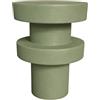 Rebecca Mobili Tavolino da caffe, Tavolo da divano, Verde, in MGO, design Moderno - Misure HxLxP: 45 x 33 x 33 - Art. RE7282