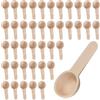 Aililong Set di cucchiai in Legno 40 cucchiai Piccoli in Legno, Mini cucchiai da Espresso, cucchiai per marmellata e cucchiai per Uova, Comodi Set da Cucina e cucchiai da tavola