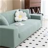 Odot Copridivano 4/3/2/1 Posti, Jacquard a Spina di Pesce Copridivano Elasticizzato Universale, Copri Divano AntiGraffio, Copri Divano con Braccioli, Fodera Divano Lavabile (2 posti,Verde)