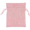 Generic Lotto di 12 Sacchetti portaconfetti in Cotone Vari Colori 10x12 cm BOMBONIERA Porta Confetti (Rosa Laminato Oro)