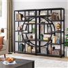 Tribesigns Libreria Etagere industriale libreria (grigio, 2 pezzi)