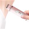 Générique Trimmer Pubico per le donne - Epilatore elettrico per costume da bagno donna,2 teste impermeabili ricaricabili per pelle viso corpo depilazione rasatura viaggio