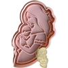 Tagliabiscotti.it - Mamma che abbraccia figlio piccolo - Festa della Mamma - Nascita - Cookies Cutter - Stampo/Formina per realizzare biscotti - Dimensione 10cm x 7cm x 1,2cm