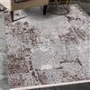 Mazovia Tappeto Salotto Moderno Pelo Corto - Classico Tappeti Soggiorno Originali - Tappeti Camera da Letto - Tappeto con Frange - Tappeti Salotto Motivo Astratto Beige Grigio 80x150cm