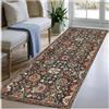 BORKOY Tappeto Runner Corridoio 4 Metro Design Multicolore Passatoia Cucina Antiscivolo Lavabile Tappeto Lungo Morbido per Ingresso Soggiorno Tappeto Pelo Corto Stile Vintage 50x400cm