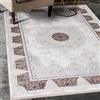 Mazovia Tappeto Salotto Vintage Orientale Pelo Corto - Classico Tappeti Soggiorno Originali - Tappeti Camera da Letto - Tappeto con Frange - Tappeti Salotto Beige 200x300cm