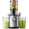 leaphen Spremiagrumi a freddo con grande scivolo di alimentazione da 110 mm, masticante spremiagrumi adatto a frutta e verdura intere, spremiagrumi lento con basso rumore, facile da pulire, argento