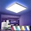 OTREN Plafoniera LED Soffitto Dimmerabile 40cm, 42W Lampada da Soffitto RGB con Telecomando App Compatibile con Alexa, Luce d'Ambiente 7 Colori per Camera da Letto Soggiorno Festa, IP44 per Bagno Cucina