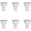A2ZWORLD 6 Pezzo Lampadina LED GU10 Dimmerabile, 220V 6W Bianco Freddo 6500K 38°, Taglio Di Fase, AC Dimmer, Luce Angolo Stretto Con Lente