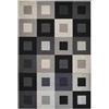Pierre Tappeti Tappeto moderno geometrico a quadri DESIGN 2149 NERO cm.160x230 Tappeto salotto, soggiorno, camera da letto