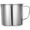 Gadpiparty Misurino in Acciaio Inossidabile 500 Ml Scala Graduata Becher da Laboratorio per Misurazione Liquidi e Solidi Tazza di Misurazione Versatile per Cucina Scuola e Industria