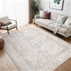 BEIMO Tappeto Salotto Vintage, Tappeti Ingresso Interno, Tappeto Antiscivolo Lavabile, Grandi Tappeti Salotto Pelo Corto per Cucina, Camera Da Letto, Ufficio, Rosato, 200x290cm