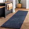 SIMPEX Tappeto pelo lungo, Unicolor - Monocroma, Tappeto blu intenso, 80 x 150 cm, Tappeti in stile moderno, soggiorno