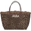 Saint Barth Mc2 Donna Borsa A Spalla CBMF001-Canvas Dark Leopard Cotone Marrone Taglia Unica