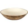 HOME DECO FACTORY, KA0652, Insalatiera in Legno di Mango Naturale, Design Elegante e Versatile, Ideale per insalate e Piatti Vari, Diametro 33 cm, Colore Beige Marrone