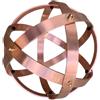 Discoverying Genesa Genesa Crystal in Rame, 21cm di diametro, fasce larghe 20mm, intrecciate simmetricamente e fissate con dadi ciechi in ottone