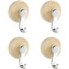 Snorvixre 4 ganci a ventosa extra forti, gancio da bagno rimovibile, design antiscivolo per la conservazione in cucina, doccia, pratico gancio a ventosa senza trapano
