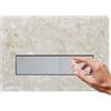 Mendorio Placca di Comando WC Compatibile con Geberit Duofix Sigma, Delta e Basic, Ricambio con Set di Barre di Spinta e Telaio di Montaggio per UP300 & UP320, 245 x 164 mm(Beige-Y4 & Cromato)