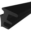 IWOFER Guarnizione Fermavetro universale in PVC. Bordatura ad incastro solo pressione per finestre balconi e infissi in alluminio. Facile da montare. UP ferma vetro. (UP3 Nero, 10 metri)