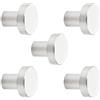 SOTECH 5 pezzi Pomelli per mobili BEDFORD Ø 15 mm altezza 18 mm Acciaio inossidabile spazzolato Maniglia per cassetto