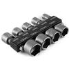 SENRISE - Set di 9 dadi per trapano da 6 a 13 mm, con attacco esagonale da 1/4 e chiavi a bussola metriche per trapano manuale, cacciavite elettrico e vite a bussola
